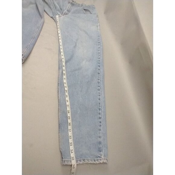 VTG Levi's 560 Jeans Men 34x36 Blue Light Wash Loose Fit Tapered Leg Red Tab Y2K - Picture 4 of 11